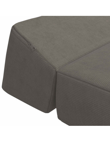 Divano Letto Pieghevole Grigio Chiaro 60 x 70 x 41 cm Tessuto