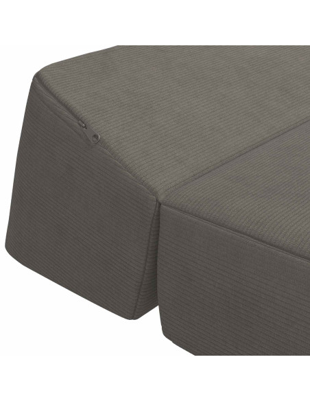 Divano Letto Pieghevole Grigio Chiaro 60 x 70 x 41 cm Tessuto