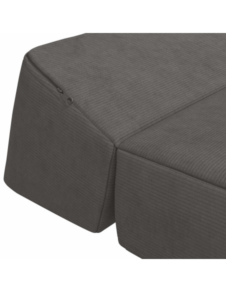 Divano Letto Pieghevole Grigio Scuro 60 x 70 x 41 cm Tessuto
