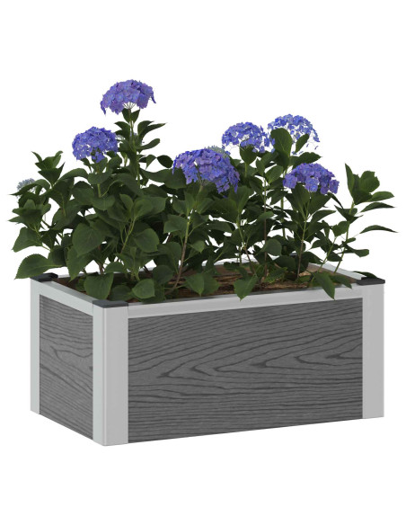 Letto rialzato da giardino Grigio 50 x 30 x 22 cm