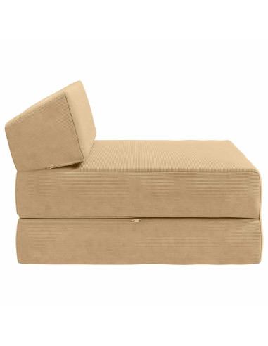 Divano Letto Pieghevole Verde Grigio 60 x 70 x 41 cm Tessuto