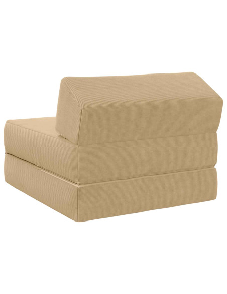 Divano Letto Pieghevole Verde Grigio 60 x 70 x 41 cm Tessuto