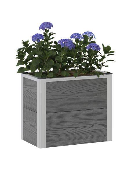 Letto rialzato da giardino Grigio 50 x 30 x 22 cm