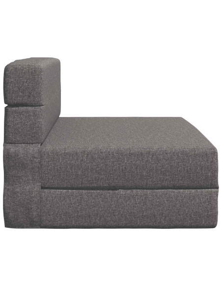 Divano Letto Pieghevole Grigio Chiaro 70 x 72 x 60 cm Tessuto