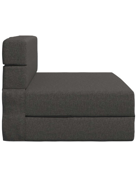 Divano Letto Pieghevole Grigio Scuro 70 x 72 x 60 cm Tessuto