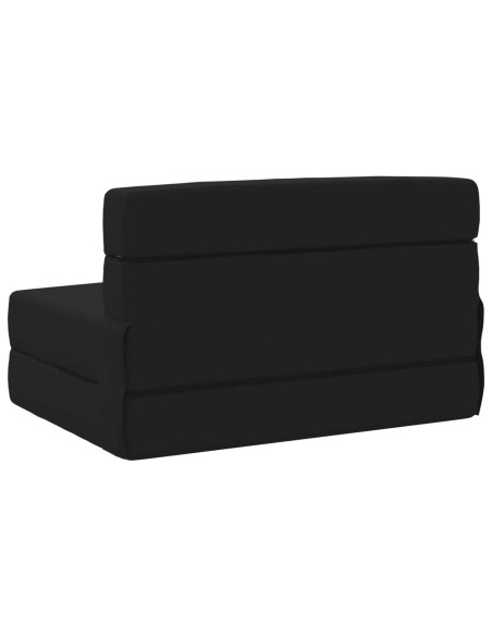 Divano Letto Pieghevole Nero 70 x 72 x 60 cm Tessuto