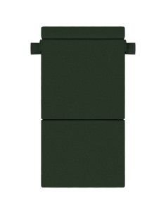 Divano Letto Pieghevole Verde Scuro 70 x 72 x 60 cm Tessuto 2