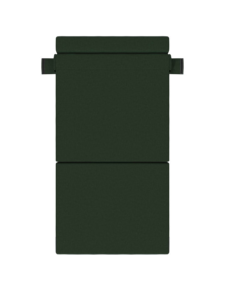 Divano Letto Pieghevole Verde Scuro 70 x 72 x 60 cm Tessuto