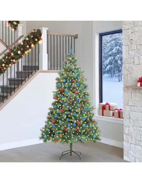 Albero di Natale artificiale Verde 240 cm PVC e Metallo