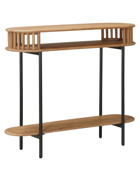 Tavolino fatto a mano Marrone Teak 90 x 30 x 75 cm