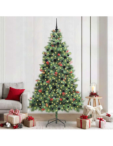 Albero di Natale artificiale Verde 240 cm PVC e Metallo