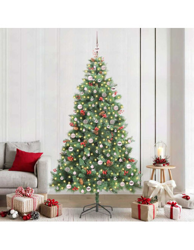 Albero di Natale artificiale Verde 240 cm PVC e Metallo