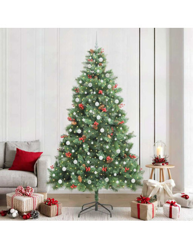 Albero di Natale artificiale Verde 240 cm PVC e Metallo