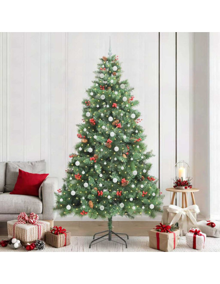 Albero di Natale artificiale Verde 240 cm PVC e Metallo