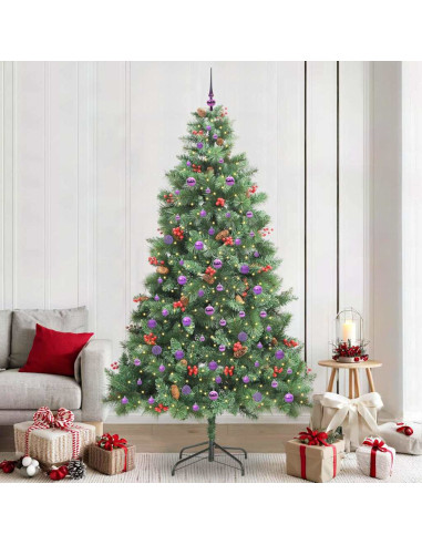 Albero di Natale artificiale Verde 240 cm PVC e Metallo