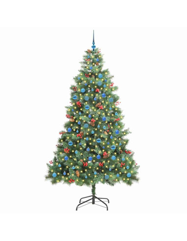 Albero di Natale artificiale Verde 240 cm PVC e Metallo