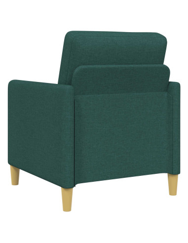 Set di Divani con Storage 2 pcs Verde Scuro Poliestere