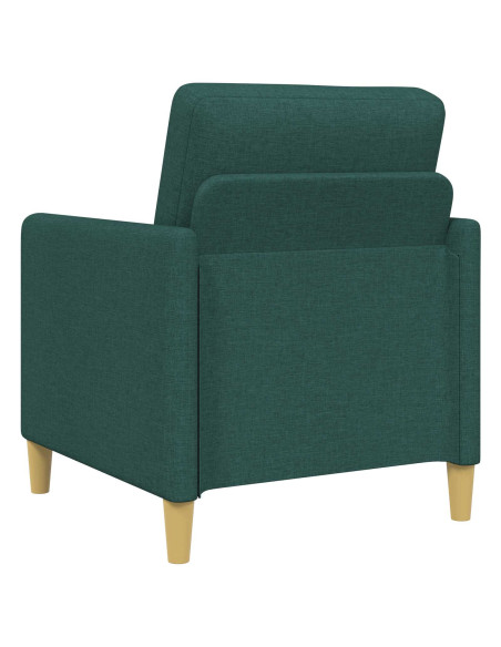 Set di Divani con Storage 2 pcs Verde Scuro Poliestere