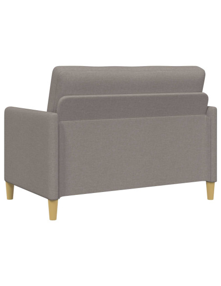 Set di Divani con Storage 2 pcs Tortora Poliestere