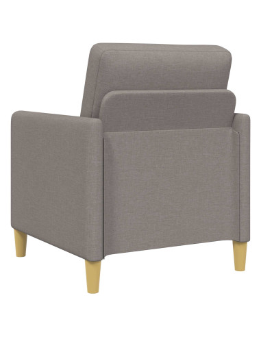 Set di Divani con Storage 2 pcs Tortora Poliestere