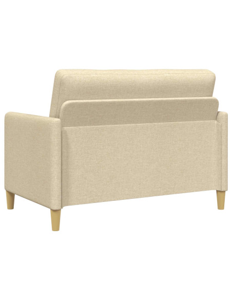 Set di Divani con Storage 2 pcs Crema Poliestere