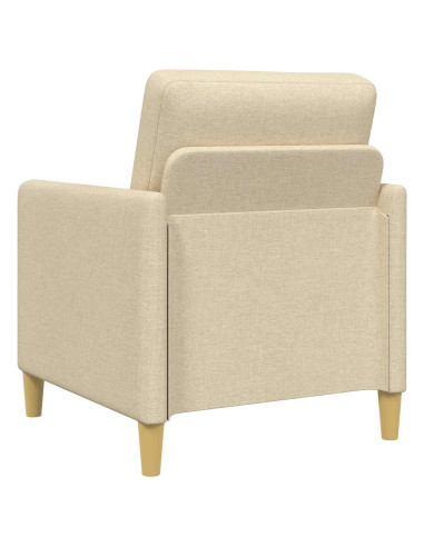 Set di Divani con Storage 2 pcs Crema Poliestere