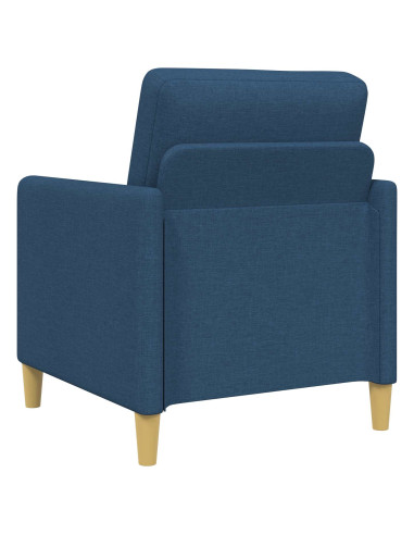 Set di Divani con Storage 2 pcs Blu Poliestere