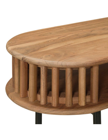 Tavolino fatto a mano Marrone Teak 90 x 30 x 75 cm