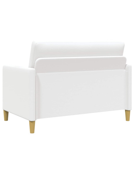 Set di Divani con Storage 2 pcs Bianco Poliestere