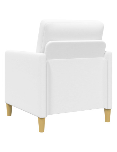 Set di Divani con Storage 2 pcs Bianco Poliestere