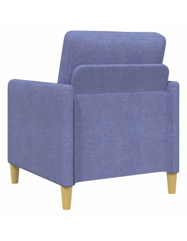 Set di Divani con Storage 2 pcs Blu jeans Poliestere