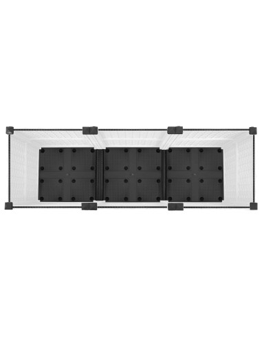 Vaso da Giardino con Ruote Bianco 120 x 40 x 48 cm PP