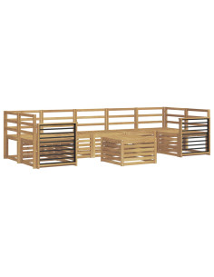 Set divani Legno di Acacia Massello 2