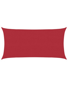 Telo Ombra Rosso 2,5 x 6 m HDPE