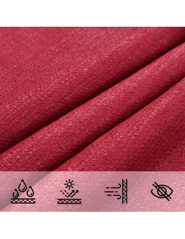 Telo Ombra Rosso 2 x 2 x 2 m HDPE