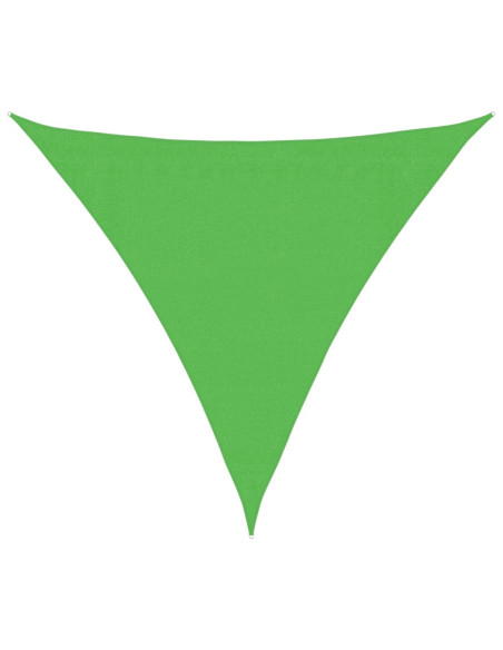 Vela Parasole 160 g/m² Verde Chiaro 3,6x3,6x3,6 m in HDPE