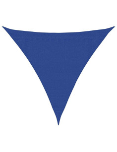 Vela Parasole 160 g/m² Triangolare Blu 3,6x3,6x3,6 m in HDPE 2