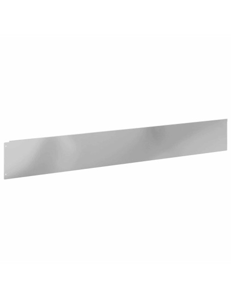 Bordura per Prato 30 pcs 100 x 15 cm Acciaio Argento