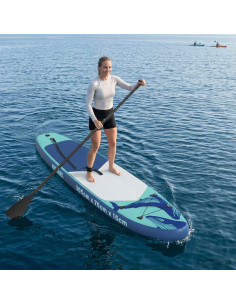 Tavola da Paddle Gonfiabile HYDROS 305 x 76 x 15 cm Turchese