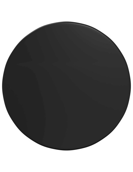 Piano del tavolo Nero Ø 80 x 1,5 cm Legno multistrato