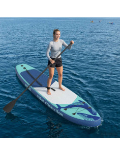 Tavola da Paddle Gonfiabile HYDROS 335 x 76 x 15 cm Turchese