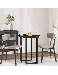 Piano del tavolo Nero Ø 60 x 1,5 cm Legno multistrato