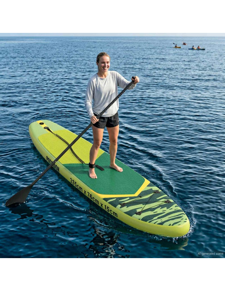 Tavola da Paddle Gonfiabile POSEIDON Verde 335 x 76 x 15 cm PVC