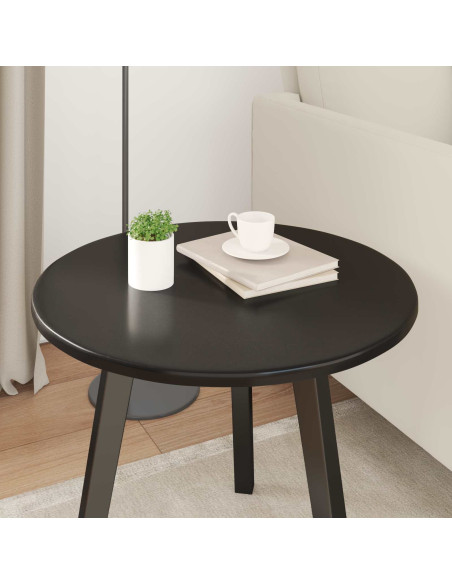 Piano del tavolo Nero Ø 50 x 1,5 cm Legno multistrato