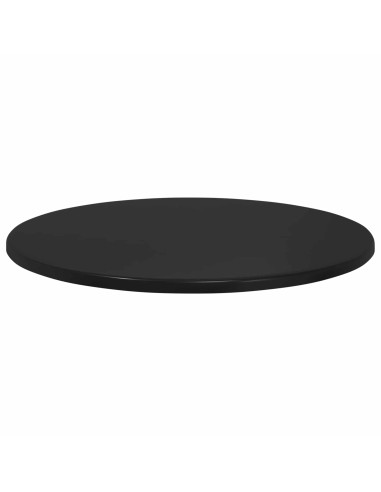 Piano del tavolo Nero Ø 50 x 1,5 cm Legno multistrato