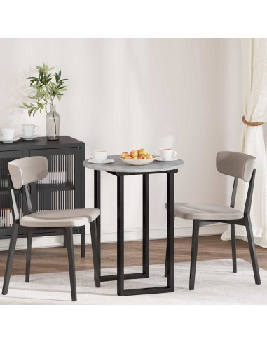 Piano del tavolo Grigio cemento Ø 60 x 1,5 cm Legno multistrato