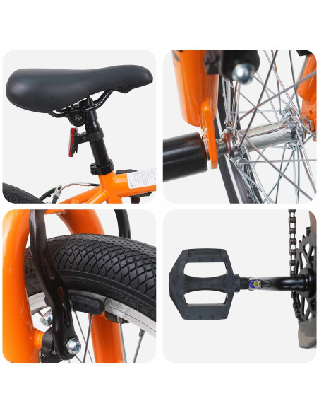 BMX 16 Pollici per 5-8 anni Arancione