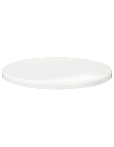 Piano del tavolo Bianco lucido Ø 60 x 1,5 cm Legno multistrato