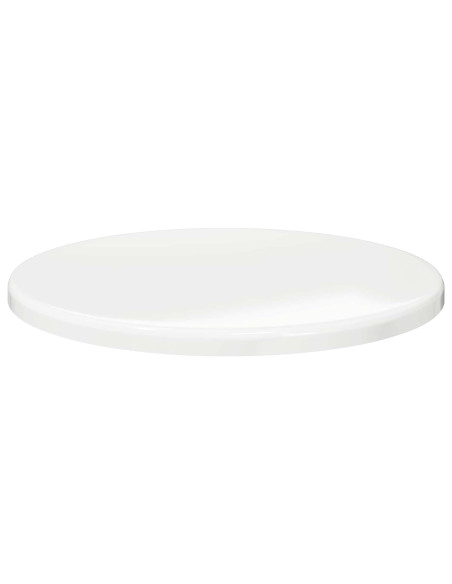 Piano del tavolo Bianco lucido Ø 60 x 1,5 cm Legno multistrato