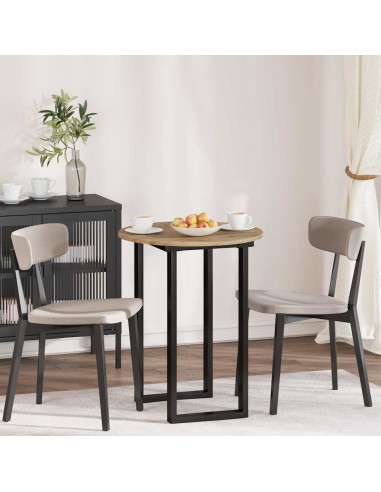 Piano del tavolo rovere artigianale Ø 60 x 1,5 cm